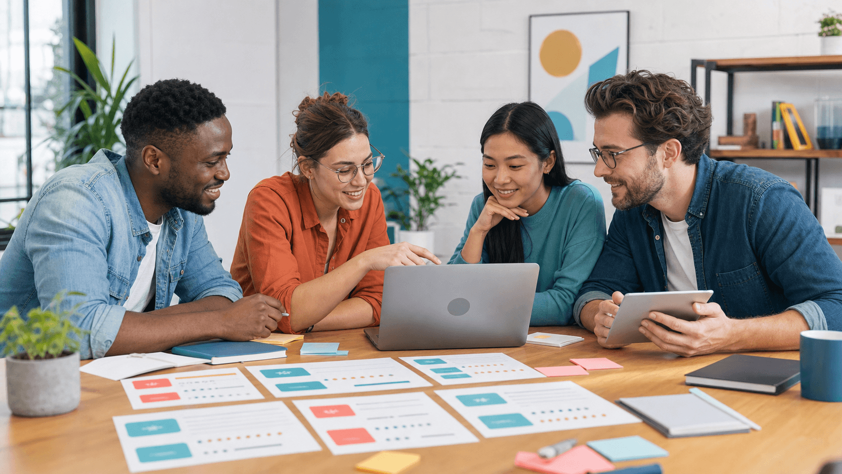 Reviewers discussing structured startup feedback